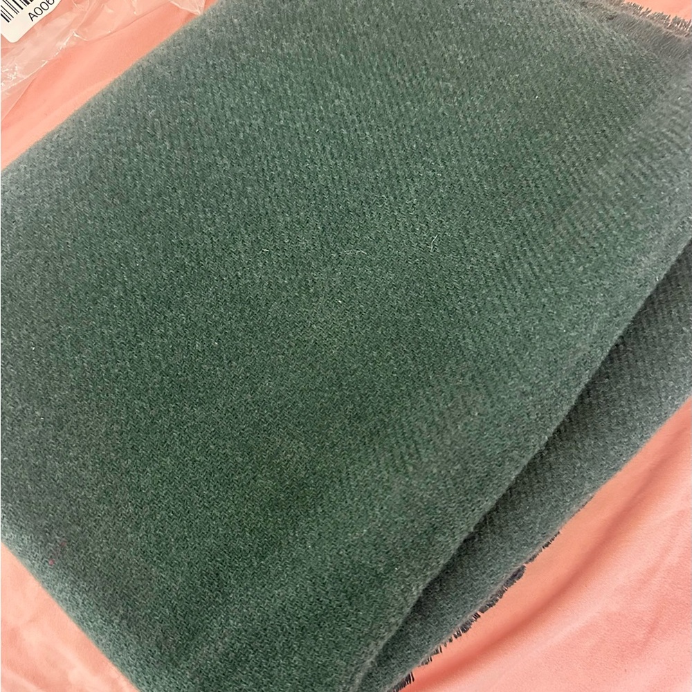 NWT Banana Republic Luxury Unisex Forest Green Wrap $50 - Picture 3 of 4